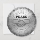 Cartes Pour Fêtes Annuelles Calendrier 2026 Paix (Dos)