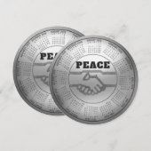 Cartes Pour Fêtes Annuelles Calendrier 2026 Paix (Devant / Derrière)