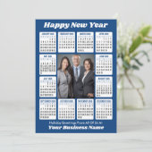 Cartes Pour Fêtes Annuelles Calendrier 2026 - Photo d'entreprise verticale (Debout devant)