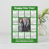 Cartes Pour Fêtes Annuelles Calendrier 2026 - Photo d'entreprise verticale (Debout devant)