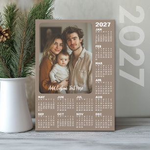 Cartes Pour Fêtes Annuelles Calendrier 2027 avec photo - Moderne