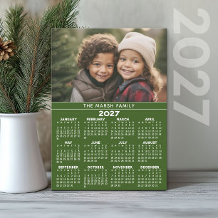 Cartes Pour Fêtes Annuelles Calendrier 2027 avec Photo - Vue annuelle complète