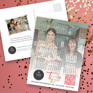 Cartes Pour Fêtes Annuelles Calendrier 2027 Nouvelle Année Photo Écriture Pinc