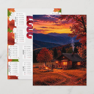 Cartes Pour Fêtes Annuelles Calendrier Automne 2027 Bonne Année Planificateur