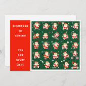 Cartes Pour Fêtes Annuelles Calendrier de compte de Noël (Devant / Derrière)