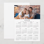 Cartes Pour Fêtes Annuelles Calendrier de l'année complète 2026 avec photo (Devant / Derrière)