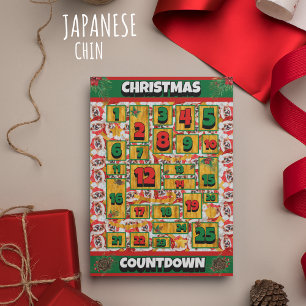 Cartes Pour Fêtes Annuelles Calendrier de l'Avent de Noël Chin Japonais
