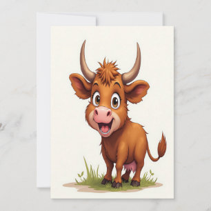 Cartes Pour Fêtes Annuelles Calendrier de vache des Highlands Joyeux Noël Fête