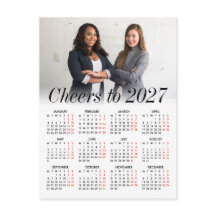 Calendrier d'entreprise minimaliste avec photo de