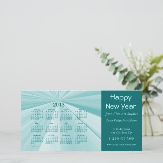 Cartes Pour Fêtes Annuelles Calendrier Noël 2013 (Debout devant)