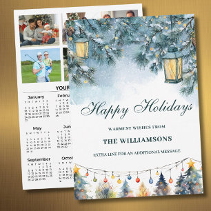 Cartes Pour Fêtes Annuelles Calendrier personnalisé 6 photos de fête 2027