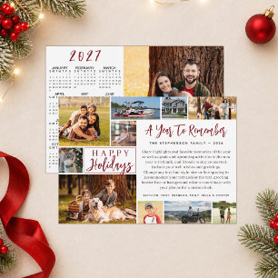 Cartes Pour Fêtes Annuelles Calendrier photo 11 de 2026 Une année à retenir