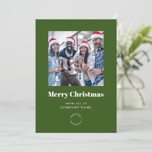 Cartes Pour Fêtes Annuelles Calendrier photo 2024 Logo de l'entreprise QR Gree (Debout devant)