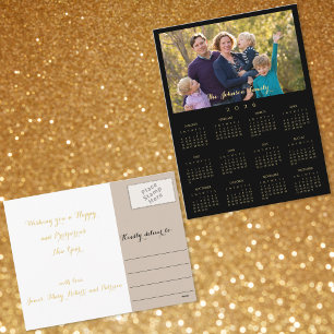 Cartes Pour Fêtes Annuelles Calendrier photo personnalisé Noël Nouvel An 2026