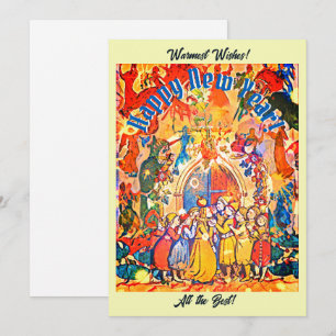 Cartes Pour Fêtes Annuelles Calennig Nouvel An