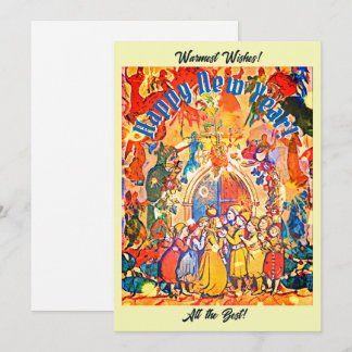 Cartes Pour Fêtes Annuelles Calennig Nouvel An