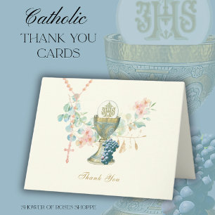 Cartes Pour Fêtes Annuelles Calice eucharistique Première Communion Ordination