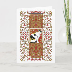 Cartes Pour Fêtes Annuelles Calico Cat Baroque