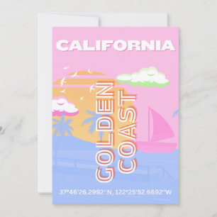 Cartes Pour Fêtes Annuelles Californie, Travel Art, Preppy