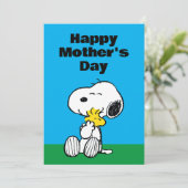 Cartes Pour Fêtes Annuelles Câlin de fête des mères Peanuts (Debout devant)