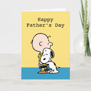 Cartes Pour Fêtes Annuelles Câlins de la fête des pères Joyeux Peanuts