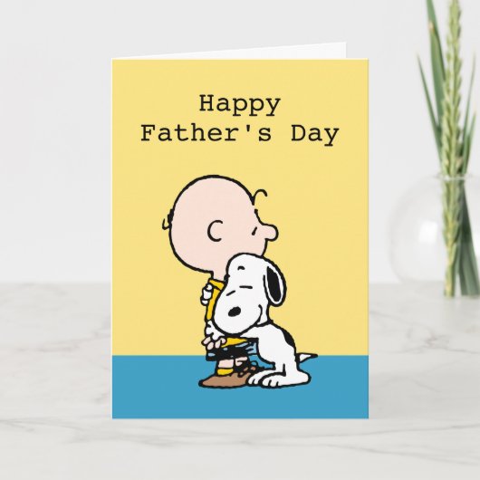 Cartes Pour Fêtes Annuelles Câlins de la Fête des Pères | Peanuts (Devant)