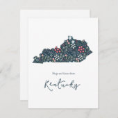 Cartes Pour Fêtes Annuelles Câlins et baisers du Kentucky (Devant / Derrière)