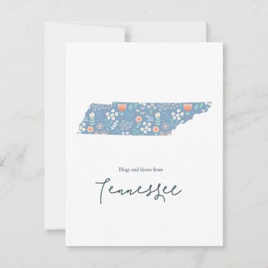 Cartes Pour Fêtes Annuelles Câlins et baisers du Tennessee (Devant)