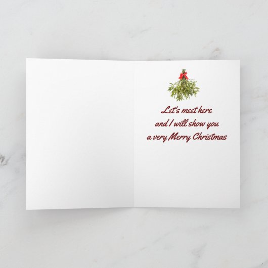 CARTES POUR FÊTES ANNUELLES *CÂLINS ET BISOUS À L'INTÉRIEUR* À NOËL (Intérieur)