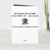 Cartes Pour Fêtes Annuelles Calla Lily de Pâques - Blanc à l'intérieur (Dos)