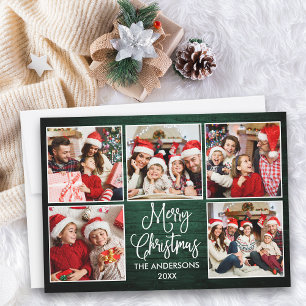 Cartes Pour Fêtes Annuelles Calligraphie amusante Bois vert 5 Photo Noël