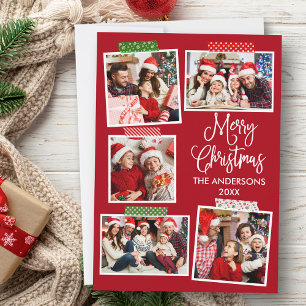 Cartes Pour Fêtes Annuelles Calligraphie amusante Joyeuse bande d'artisanat de