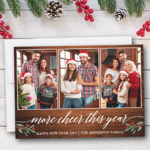 Cartes Pour Fêtes Annuelles Calligraphie Bois Plus Cheveux Cette Année 3 Photo