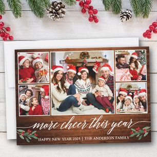 Cartes Pour Fêtes Annuelles Calligraphie Bois Plus Cheveux Cette Année 5 Photo