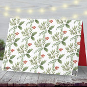 Cartes Pour Fêtes Annuelles Calligraphie botanique Joyeux Noël Non photo