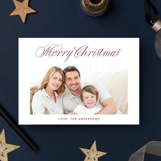 Cartes Pour Fêtes Annuelles Calligraphie classique de Noël Joyeux