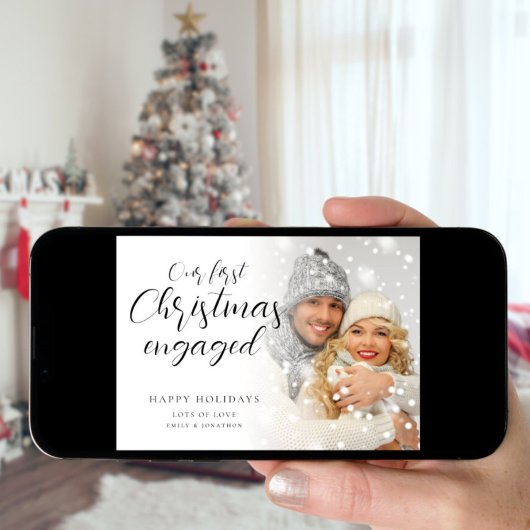 Cartes Pour Fêtes Annuelles Calligraphie de Noël engagée