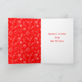 Cartes Pour Fêtes Annuelles Calligraphie de Noël et du Nouvel An (Intérieur)