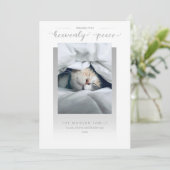 Cartes Pour Fêtes Annuelles Calligraphie de paix céleste moderne (Debout devant)