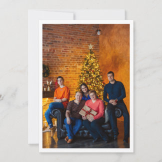 Cartes Pour Fêtes Annuelles Calligraphie de photo minimaliste simple