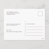 Cartes Pour Fêtes Annuelles Calligraphie de vacances rétro rustique Photo (Dos)