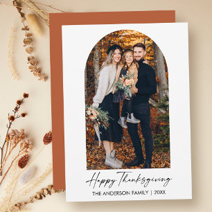 Cartes Pour Fêtes Annuelles Calligraphie Encre Script Photo Arche Thanksgiving