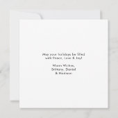 Cartes Pour Fêtes Annuelles Calligraphie Enk Script Mer et Carré de voeux (Dos)