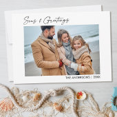 Cartes Pour Fêtes Annuelles Calligraphie Enk Script Photo Seas et salutations