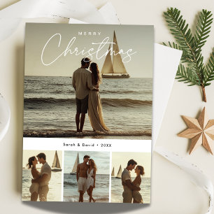Cartes Pour Fêtes Annuelles Calligraphie Joyeux Noël Photo nautique