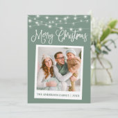 Cartes Pour Fêtes Annuelles Calligraphie Lights Instantané Caméra Photo Sage G (Debout devant)