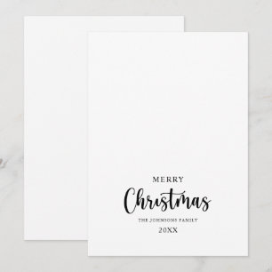 Cartes Pour Fêtes Annuelles Calligraphie minimaliste Joyeux Noël