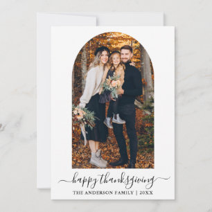 Cartes Pour Fêtes Annuelles Calligraphie moderne Arch Thanksgiving