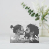 Cartes Pour Fêtes Annuelles Calligraphie moderne Joyeux Noël (Debout devant)