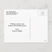 Cartes Pour Fêtes Annuelles Calligraphie moderne Joyeux Noël (Dos)